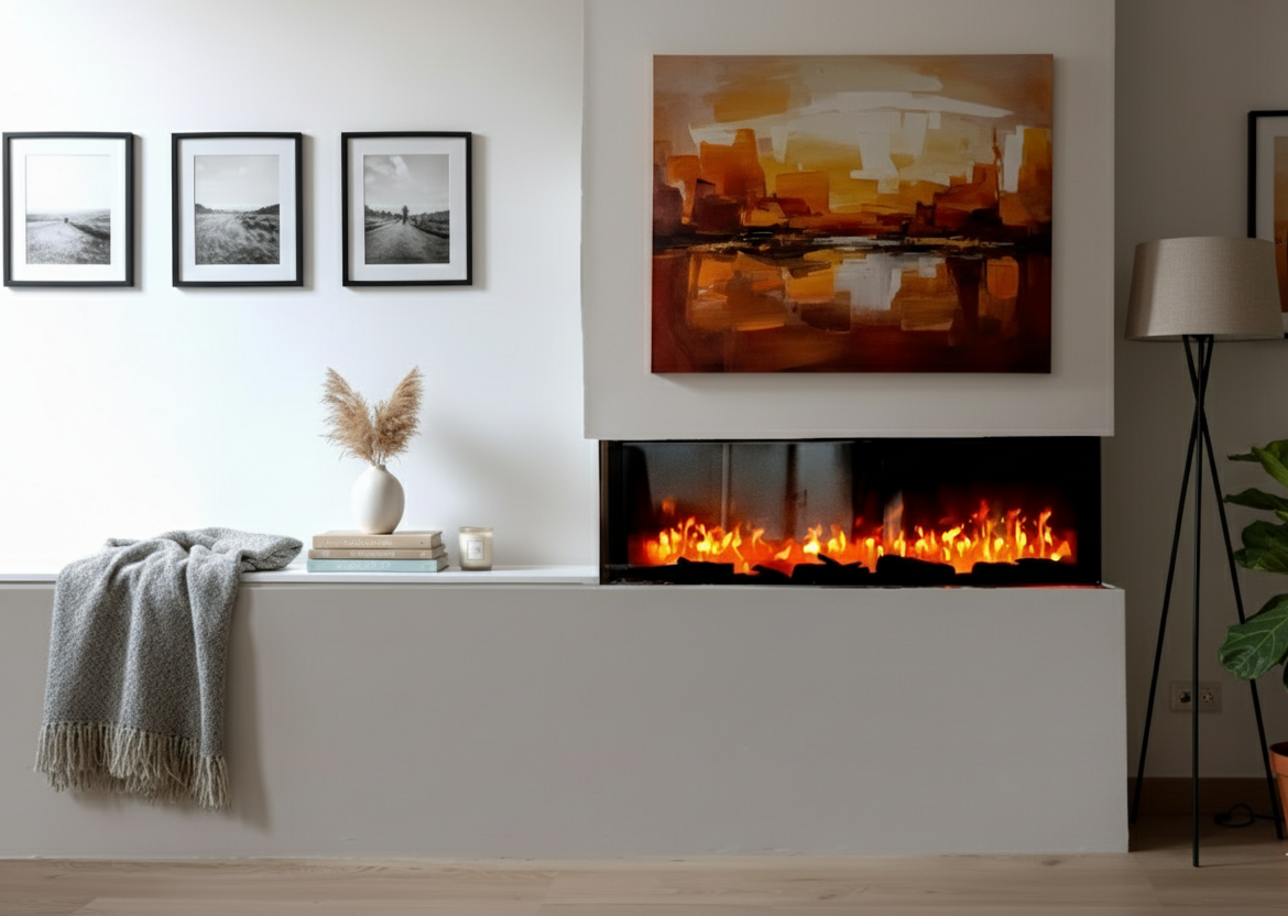 chemin-arte-3d-encastrable-110-cm-chemin-e-encastrable-3d image 2