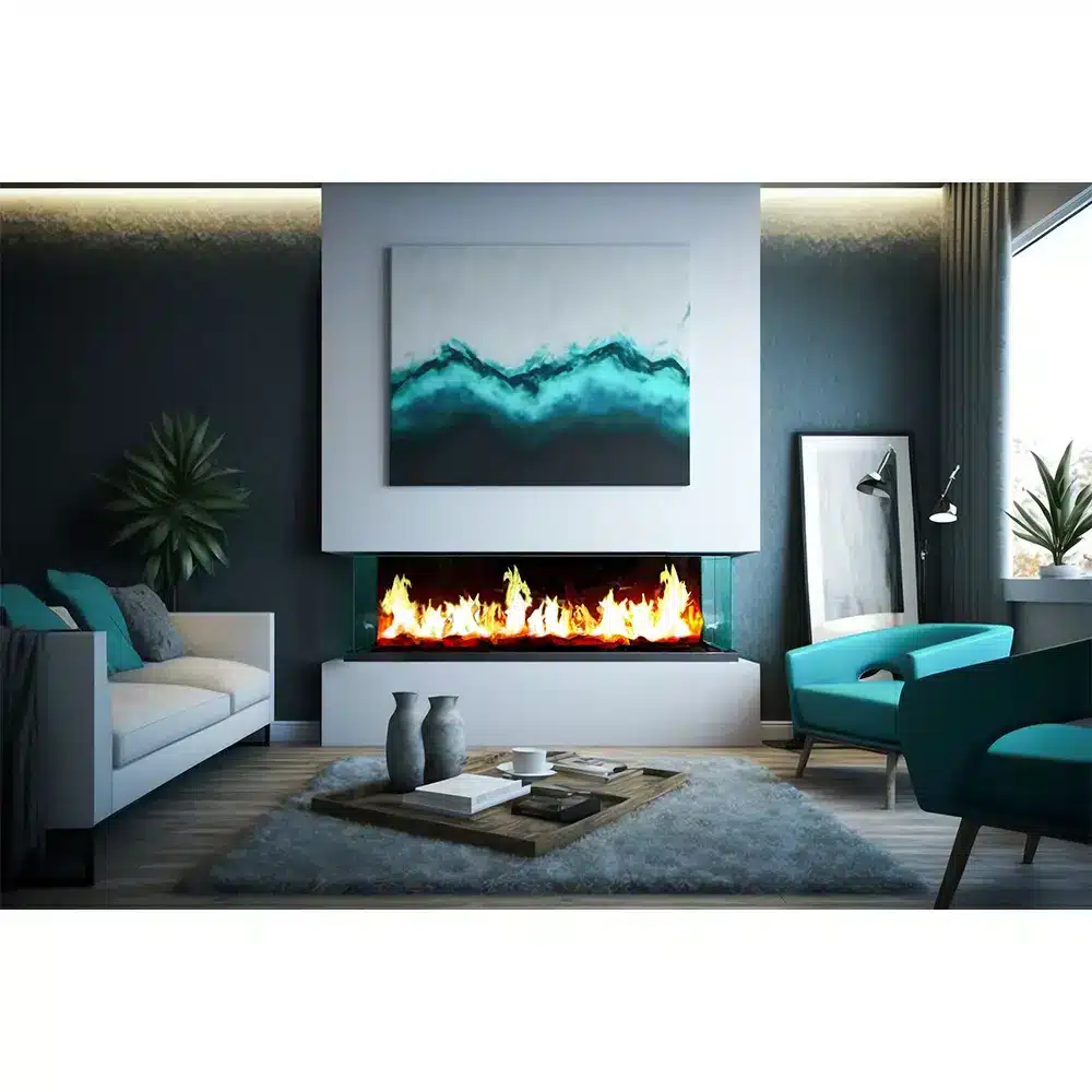 chemin-arte-3d-encastrable-150-cm-chemin-e-lectrique-2000w-12-couleurs image 2