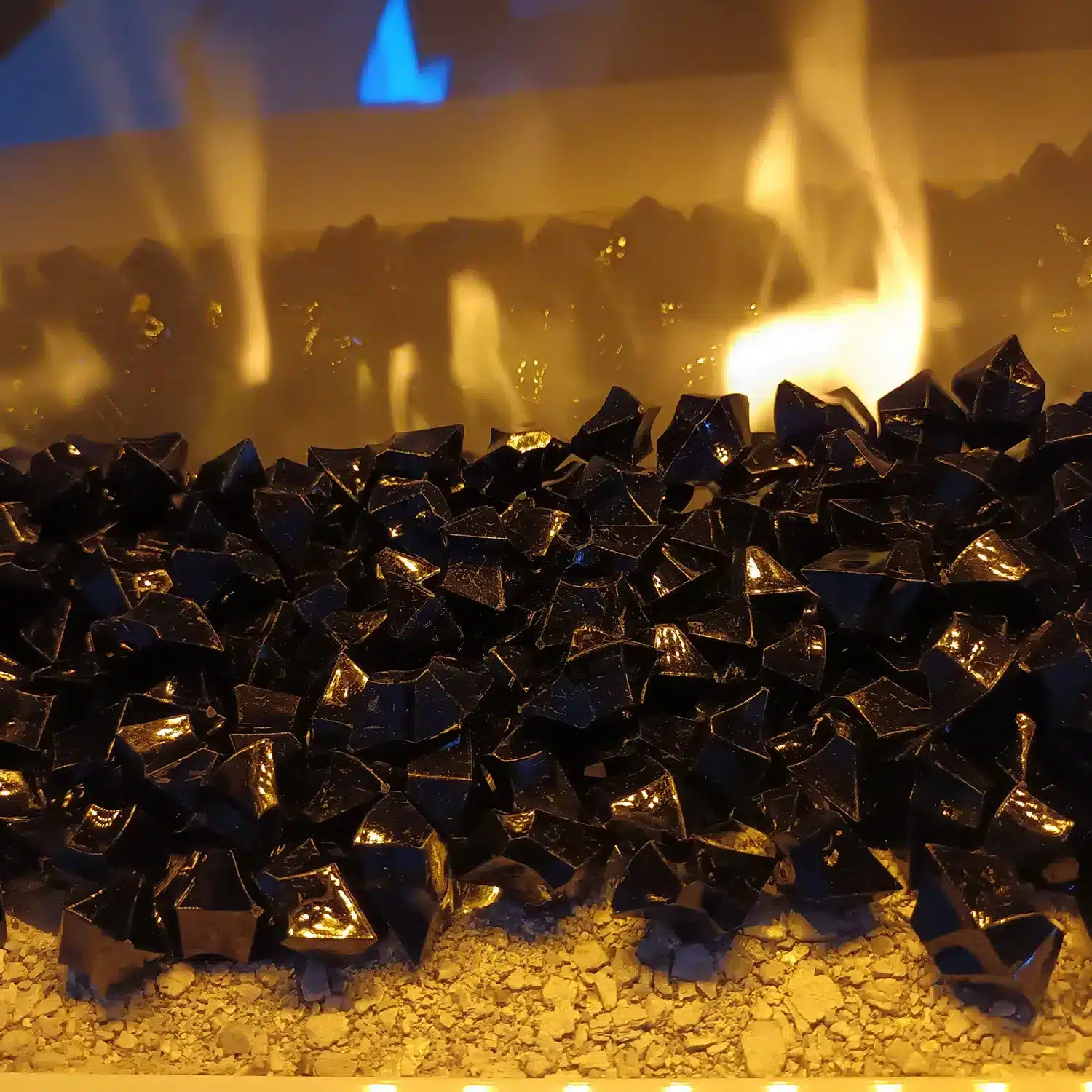 chemin-arte-fire-glass-cristaux-fibre-verre-noire-500g image 2