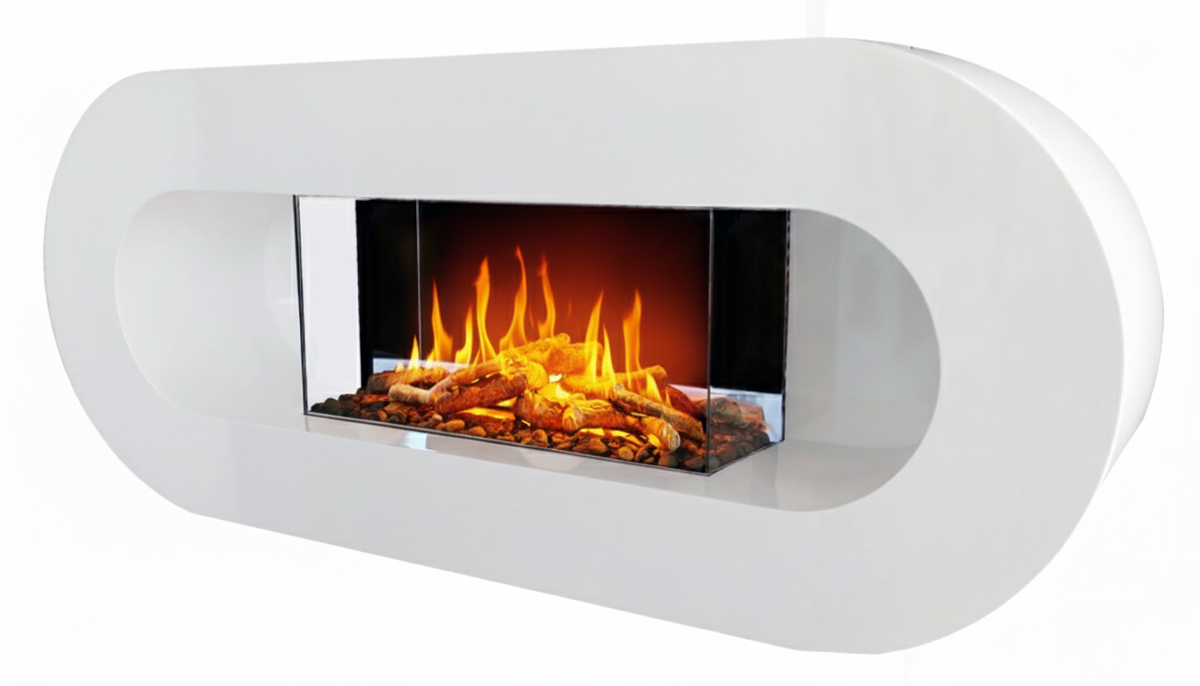 chemin-arte-ovalia-110-cm-chemin-e-lectrique-murale-bois-blanc-led image 3