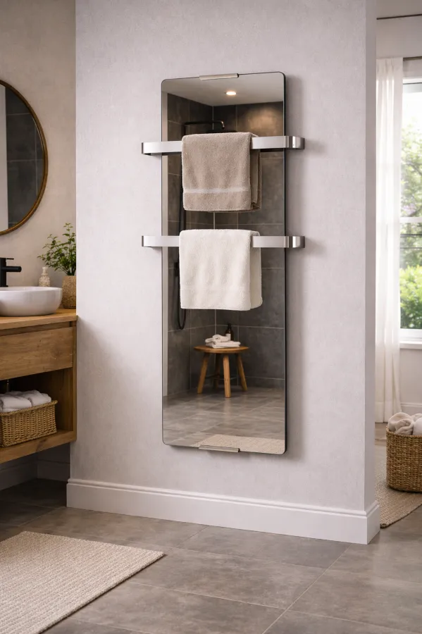 chemin-arte-volcano-miroir-900w-radiateur-s-che-serviette-100-cm image 1