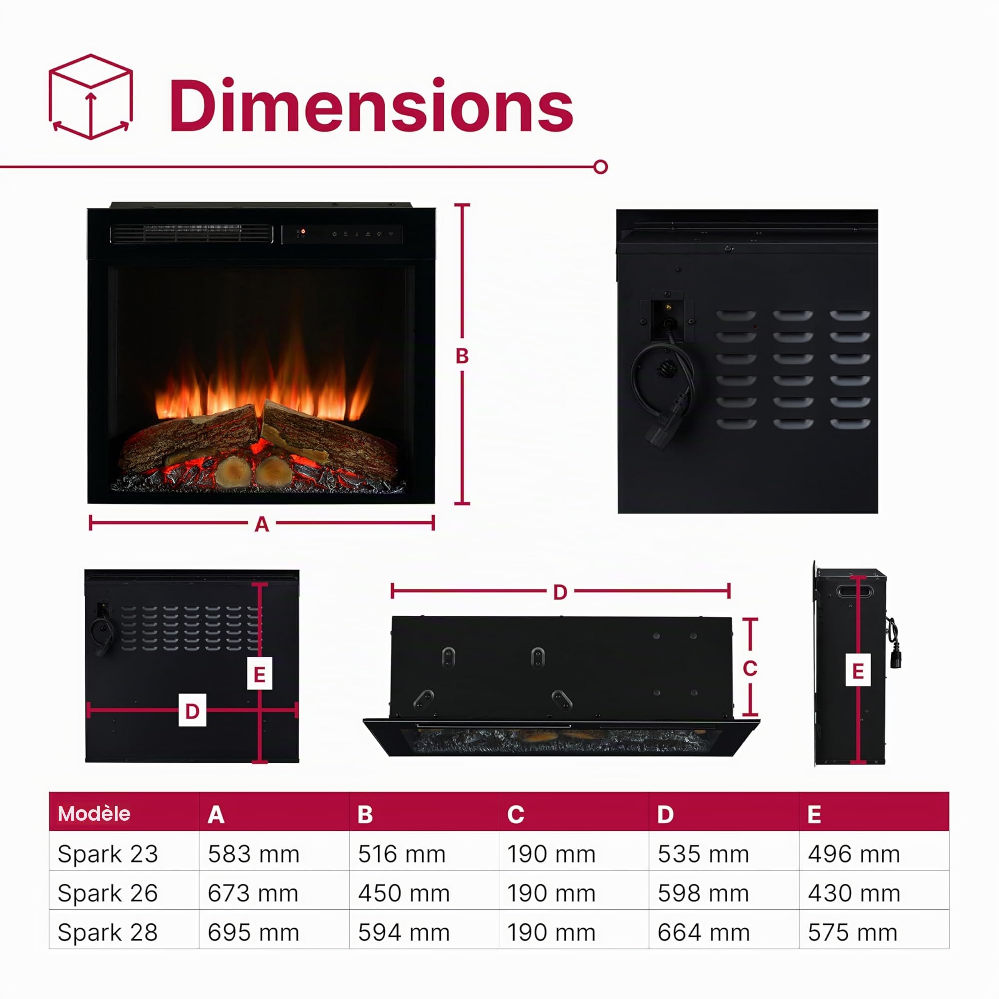 dimplex-spark-insert-lectrique-58-4-cm-optiflame-2-kw image 5