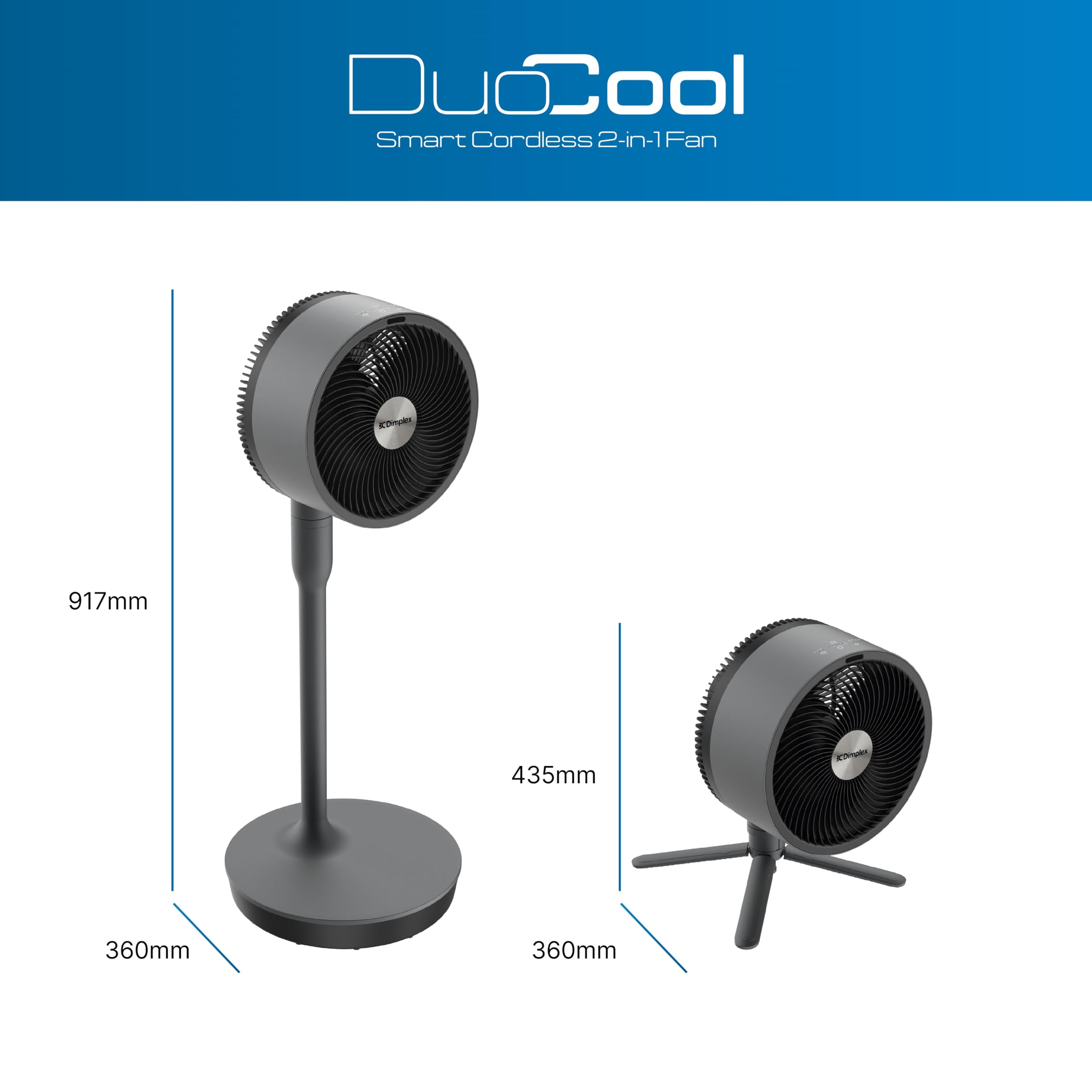 dimplex-duocool-ventilateur-sans-fil-2-en-1-noir-45-h image 5