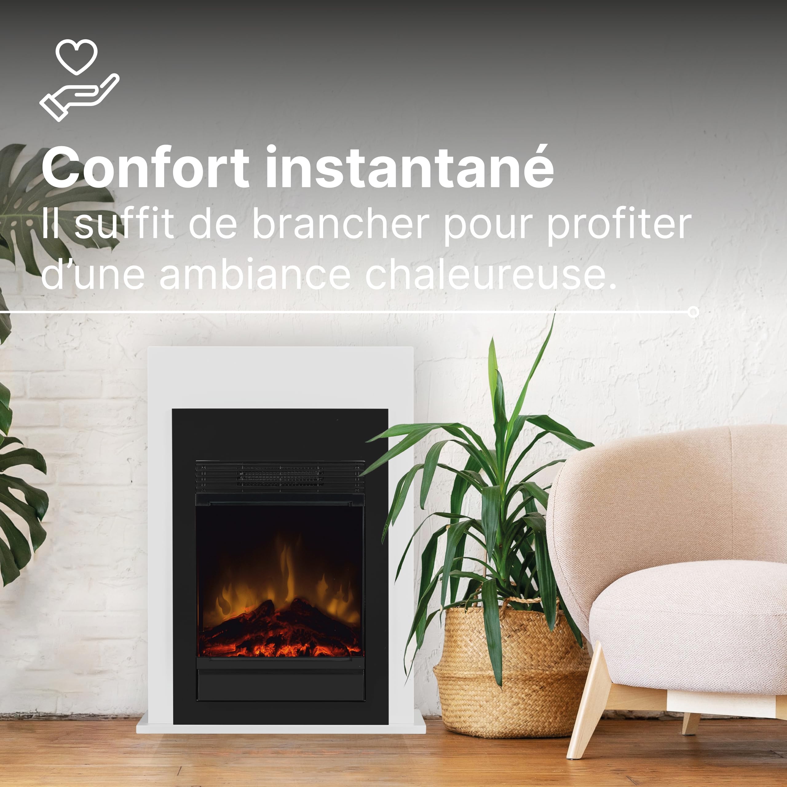 dimplex-bellini-black-po-le-lectrique-optiflame-1500w-noir-t-l-commande image 3
