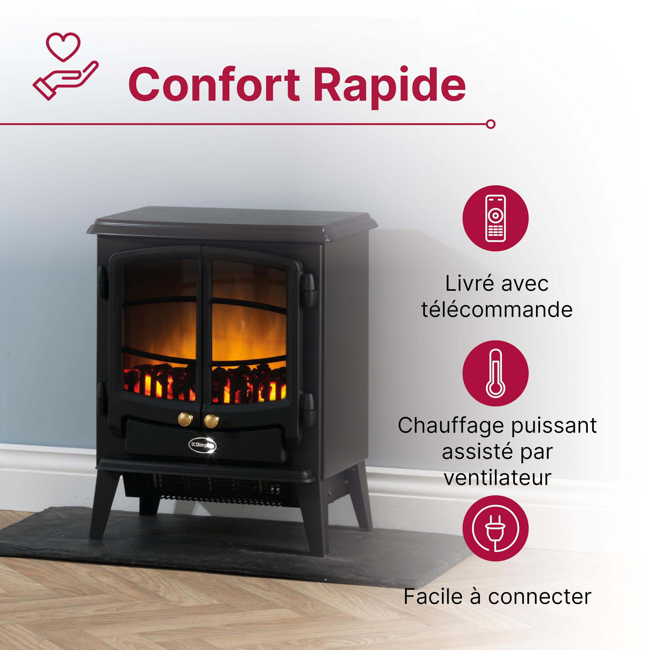 dimplex-tango-po-le-lectrique-optiflame-lit-braises-2-kw image 2