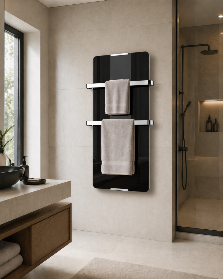 chemin-arte-volcano-radiateur-s-che-serviettes-noir-600w-90cm image 2